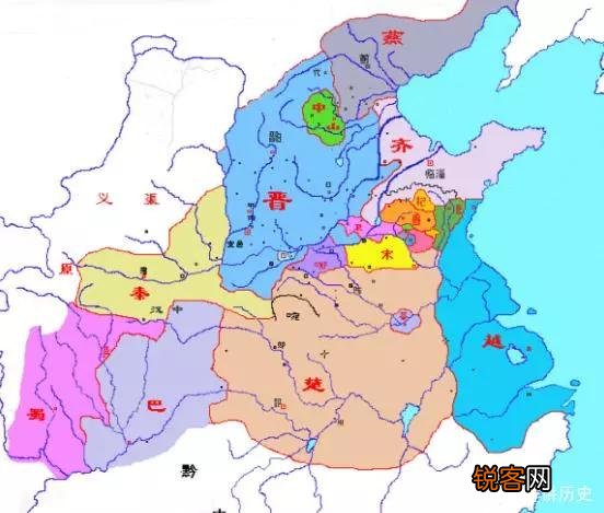 春秋战国时期长江流域的楚,吴,越有多大?
