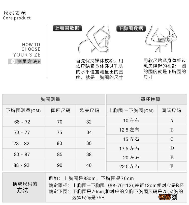 女生如何挑选内衣的尺码 如何快速找到最适合的内衣型号