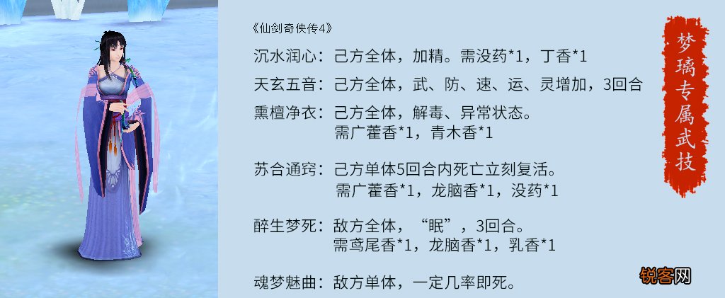 仙剑4中所有技能详解 看完我感觉我能写一本网游小说了