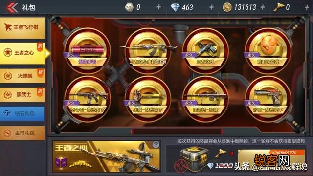 大家认为穿越火线手游最便宜的王者武器是什么？@_@？
