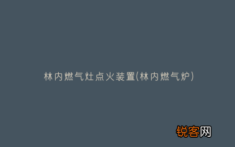 林内燃气炉 林内燃气灶点火装置