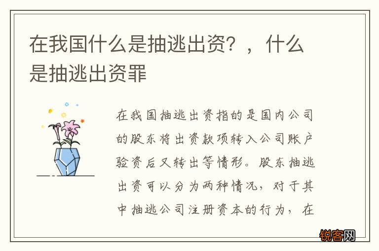 在我国什么是抽逃出资?,什么是抽逃出资罪