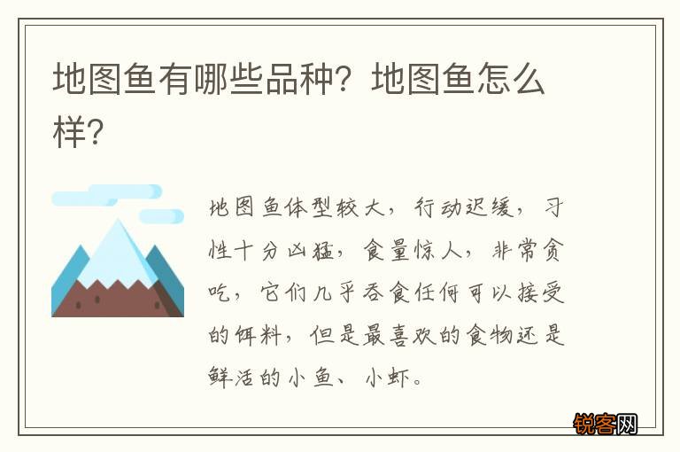 地图鱼有哪些品种？地图鱼怎么样？