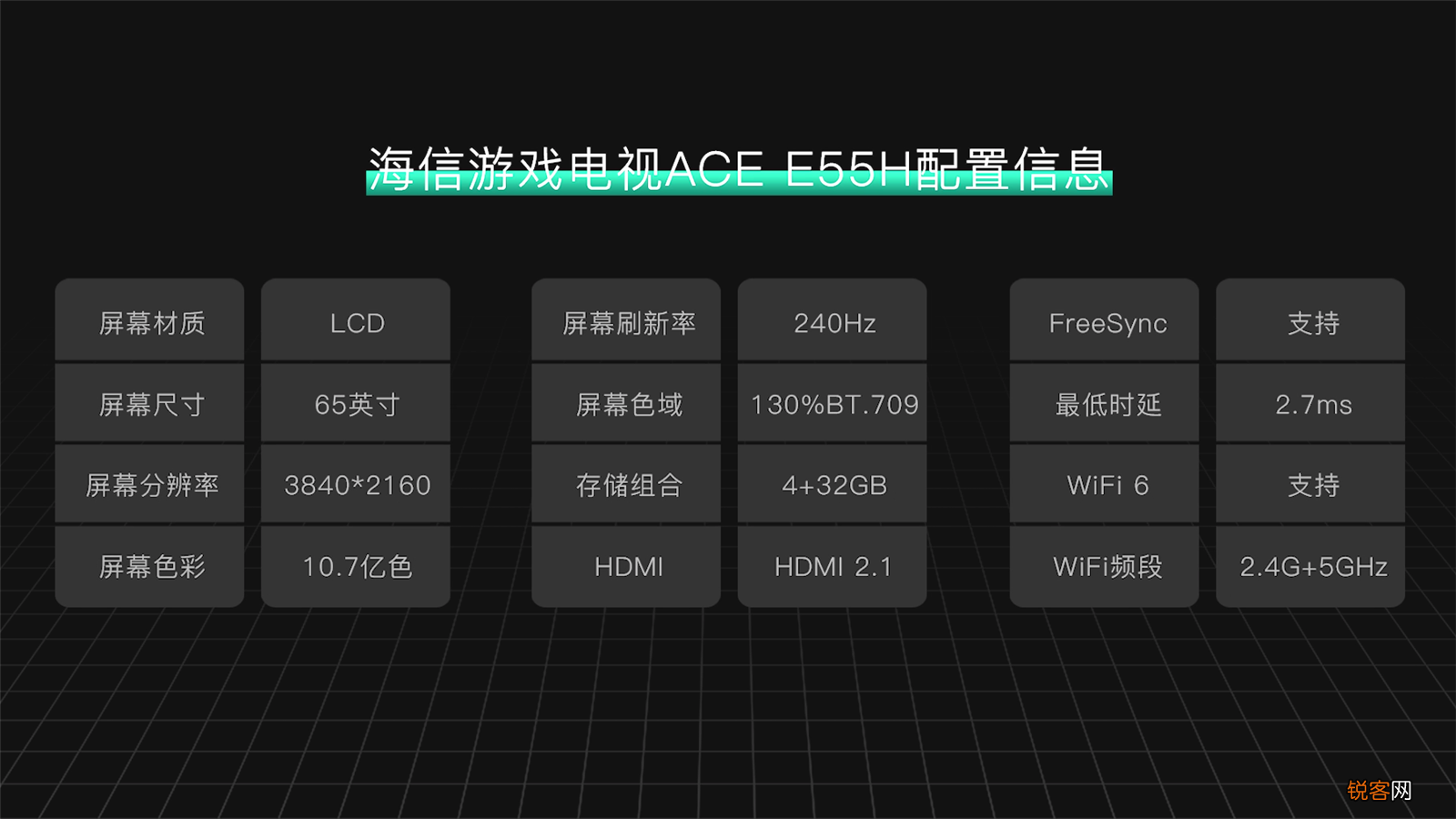 海信游戏电视ACE E55H开箱评测 240Hz高刷时代来了