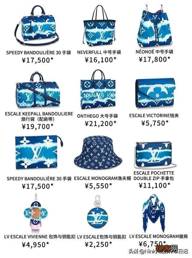 LV、蔻依,爱马仕的这几款蓝色包包你更喜欢哪一家?