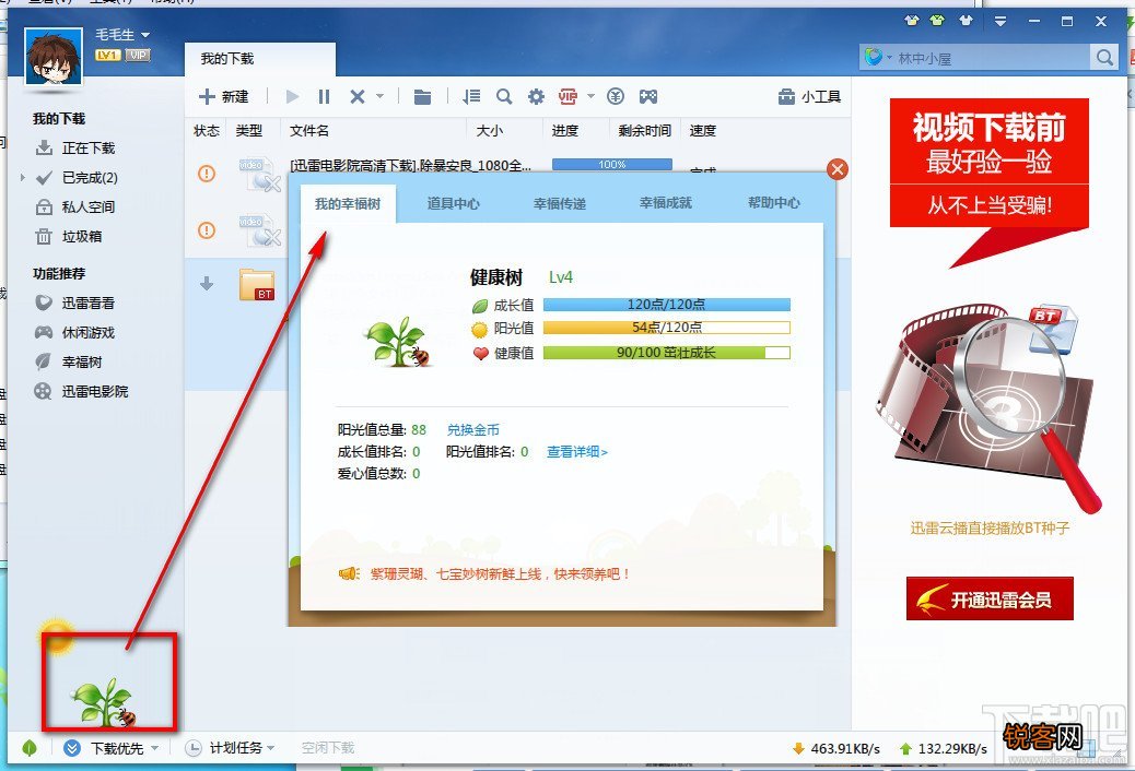 迅雷7幸福树的下载与作用