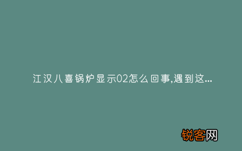 江汉八喜锅炉显示02怎么回事,遇到这种故障解决方法步骤
