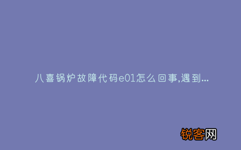 八喜锅炉故障代码e01怎么回事,遇到这种故障解决方法步骤
