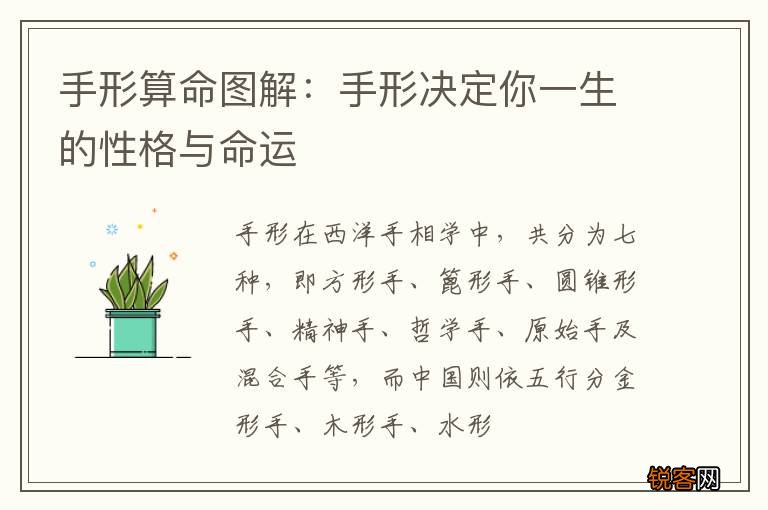 手形算命图解：手形决定你一生的性格与命运
