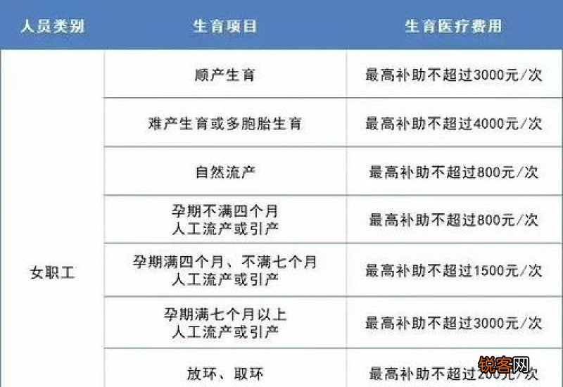2023柳州城镇职工生育保险待遇标准是什么？