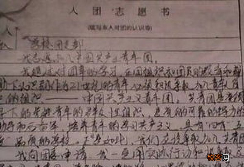 共青团申请书