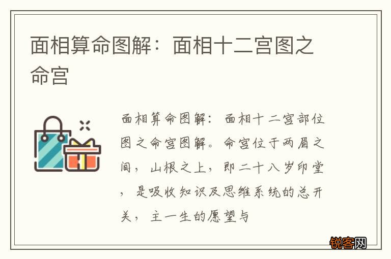 面相算命图解:面相十二宫图之命宫