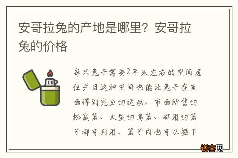 安哥拉兔的产地是哪里?安哥拉兔的价格