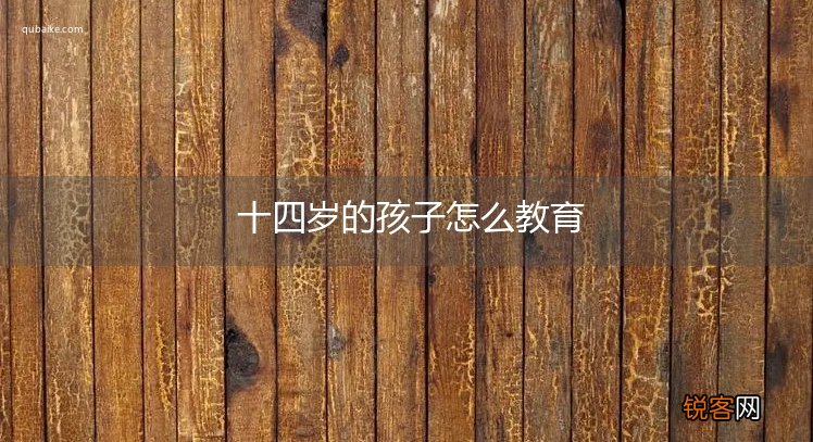 十四岁的孩子怎么教育