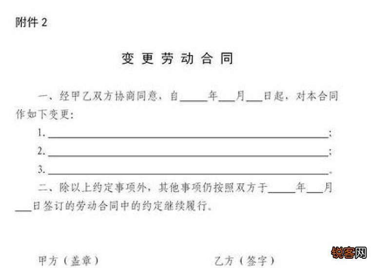 劳动合同模板标准版