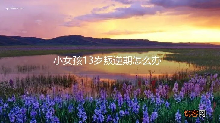 小女孩13岁叛逆期怎么办