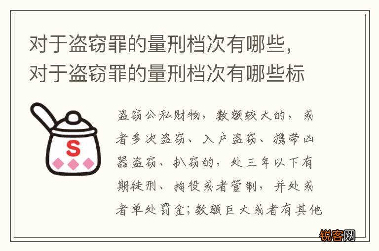 对于盗窃罪的量刑档次有哪些,对于盗窃罪的量刑档次有哪些标准