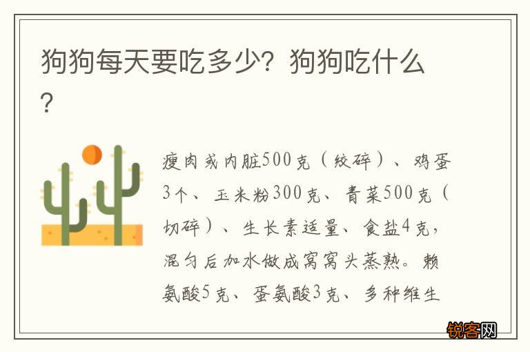 狗狗每天要吃多少？狗狗吃什么？