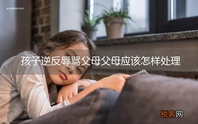 孩子逆反辱骂父母父母应该怎样处理