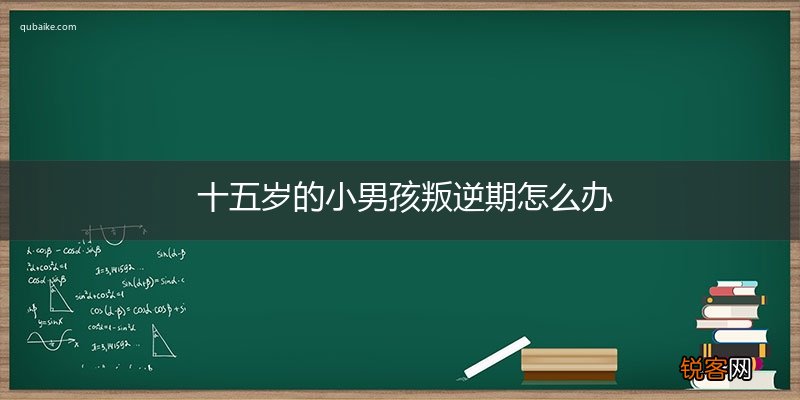 十五岁的小男孩叛逆期怎么办