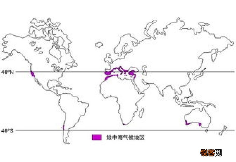 与地中海气候相反的气候