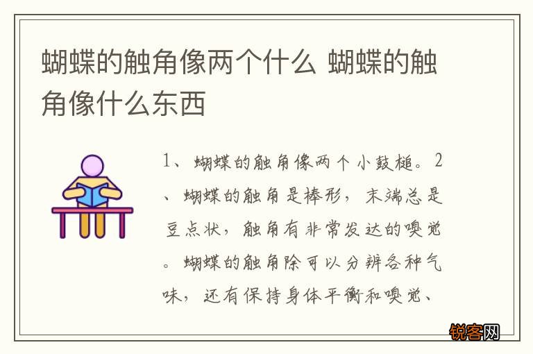 蝴蝶的触角像两个什么 蝴蝶的触角像什么东西