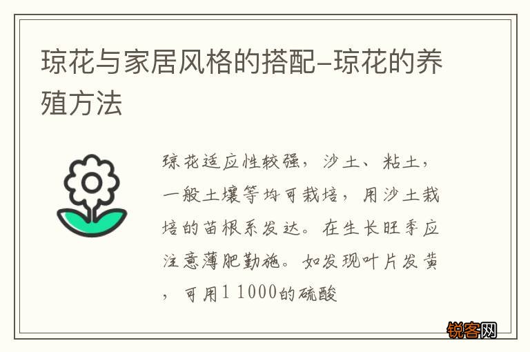 琼花与家居风格的搭配-琼花的养殖方法