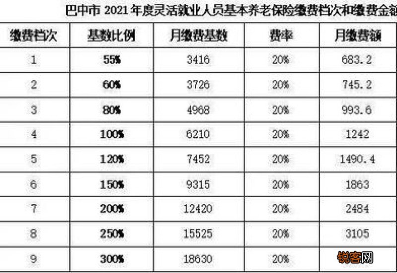 株洲灵活养老保险缴费基数是多少