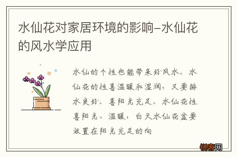 水仙花对家居环境的影响-水仙花的风水学应用