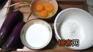 紫茄蛋饼的做法