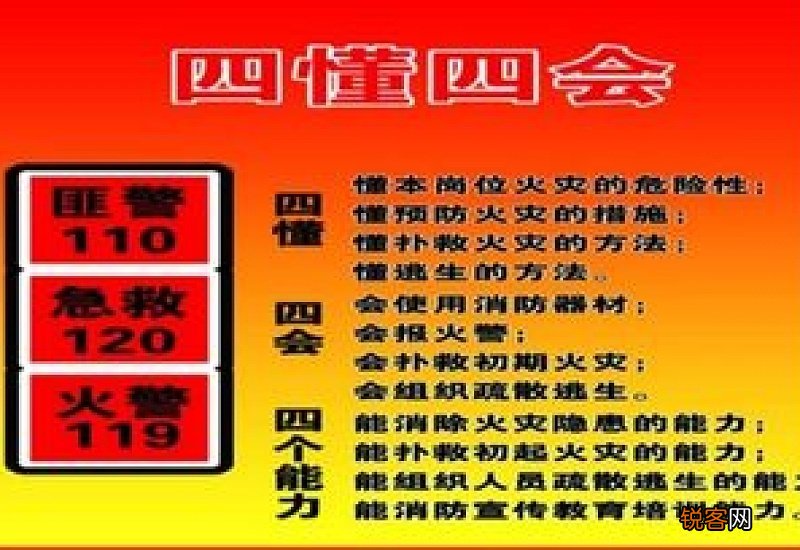 消防安全四懂四会指什么 消防安全四懂四会的内容是什么