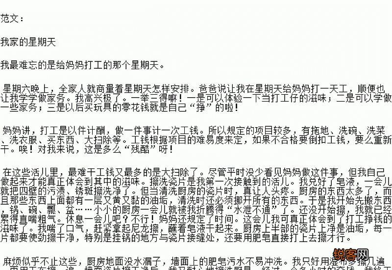 我家的那些事作文10篇