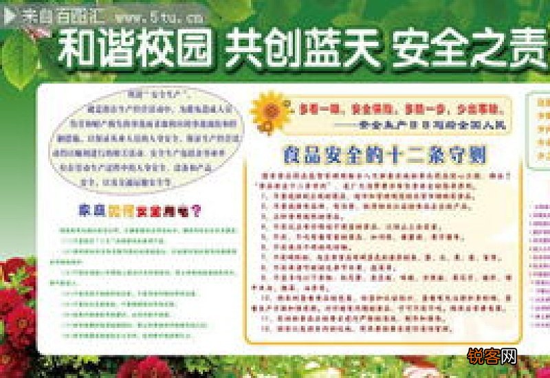 学校食品安全宣传资料造假