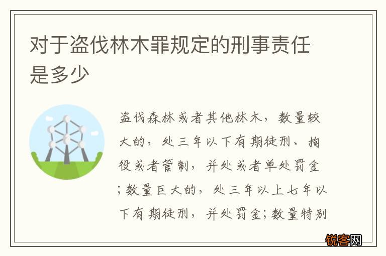 对于盗伐林木罪规定的刑事责任是多少