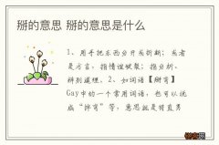 掰的意思 掰的意思是什么