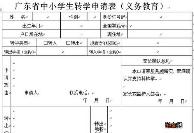 转学申请书15篇