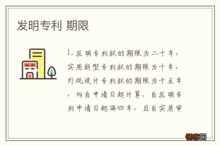 发明专利 期限