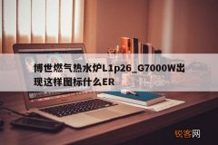 博世燃气热水炉L1p26_G7000W出现这样图标什么ER