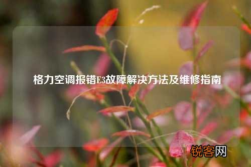 格力空调报错E3故障解决方法及维修指南