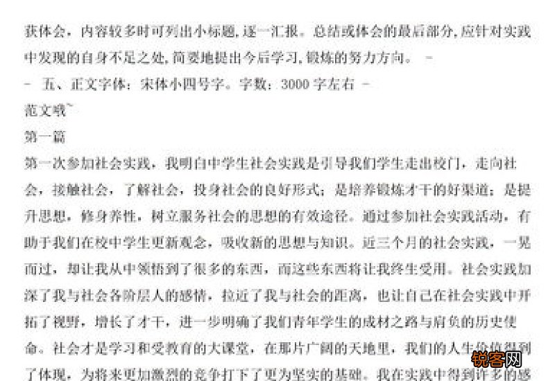 大学生实践报告3000字,大学生社会实践报告表