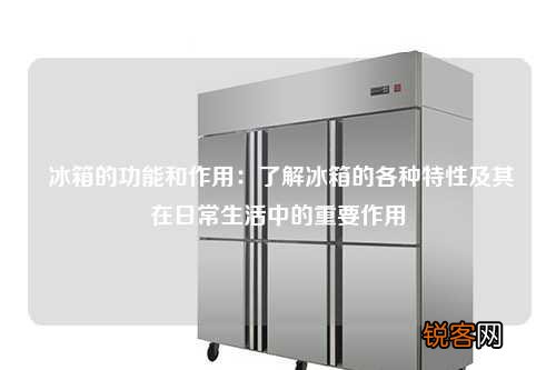 冰箱的功能和作用：了解冰箱的各种特性及其在日常生活中的重要作用