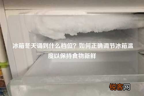 冰箱冬天调到什么档位？如何正确调节冰箱温度以保持食物新鲜