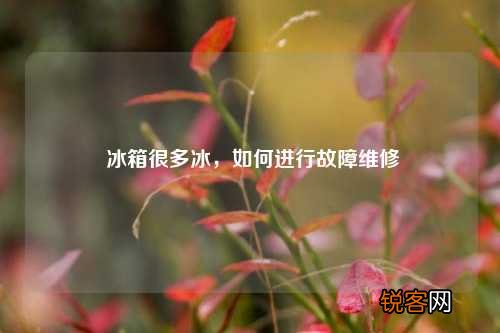 冰箱很多冰，如何进行故障维修