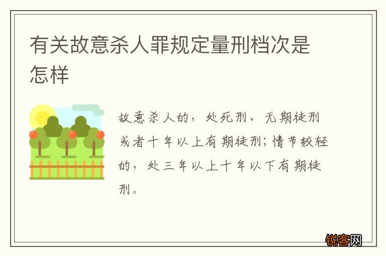 有关故意杀人罪规定量刑档次是怎样