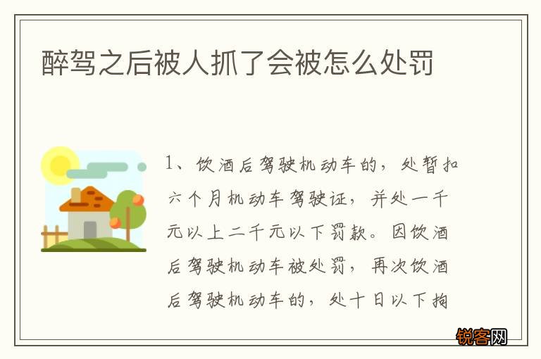 醉驾之后被人抓了会被怎么处罚