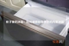 柜子里的冰箱：如何维修和保养您的内置冰箱