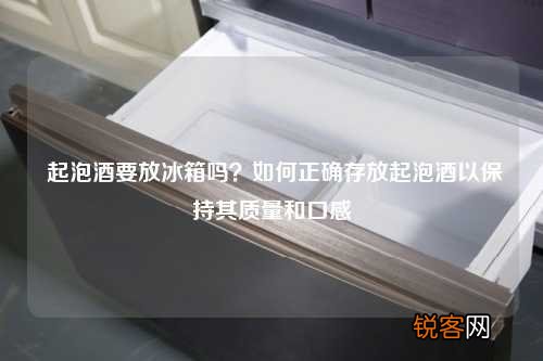 起泡酒要放冰箱吗？如何正确存放起泡酒以保持其质量和口感