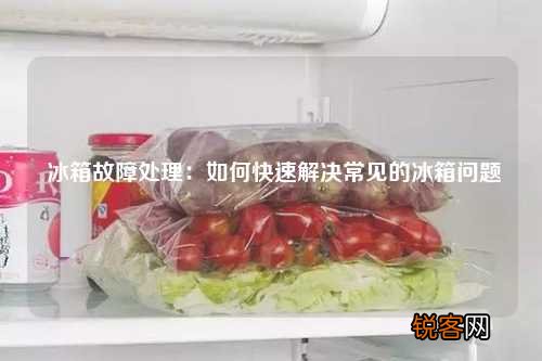冰箱故障处理：如何快速解决常见的冰箱问题