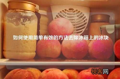 如何使用简单有效的方法去除冰箱上的冰块