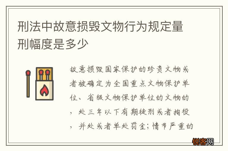 刑法中故意损毁文物行为规定量刑幅度是多少